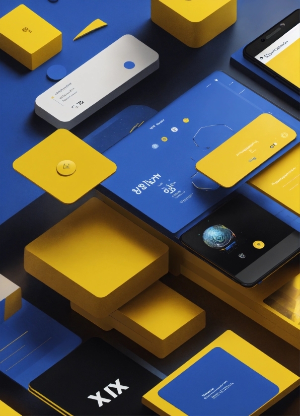 Light, Blue, Yellow, Rectangle, Font, Material Property