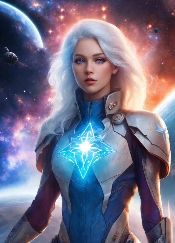 Light, Cg Artwork, Electric Blue, Fictional Character, Beauty, Space