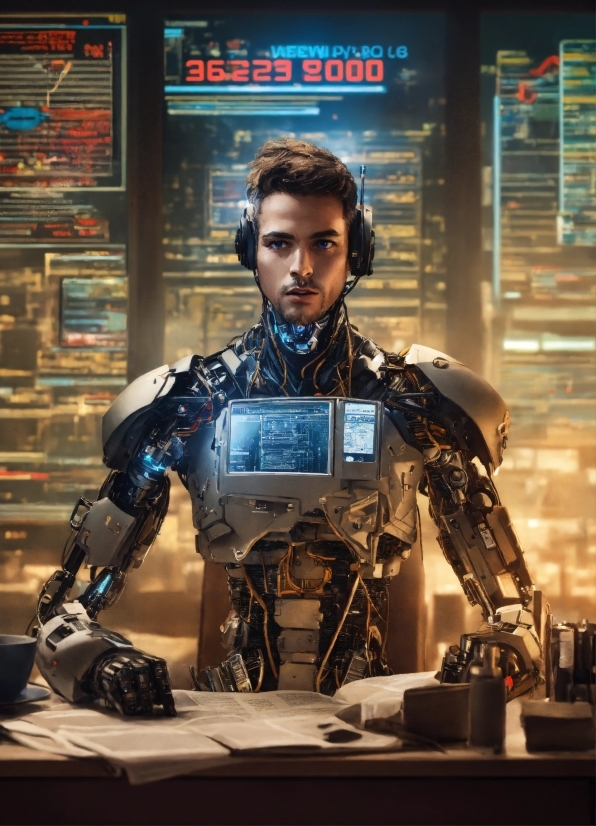Machine, Technology, Fictional Character, Iron Man, Display Device, Table