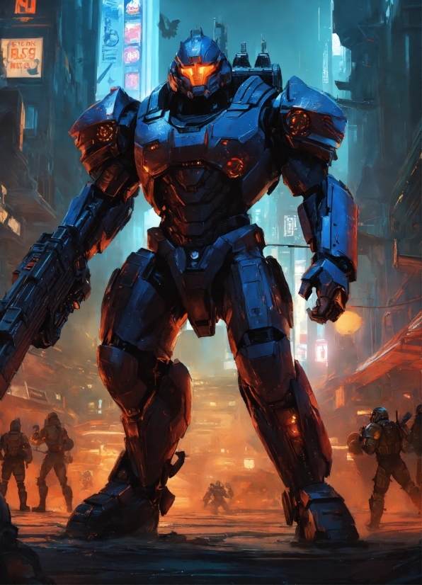 Master Of The Human Figure, Blue, Cartoon, Toy, Machine, Cg Artwork