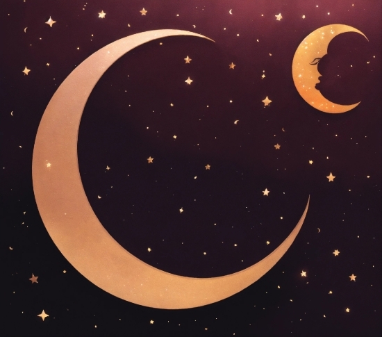 Moon, Crescent, Nature, Sky, Astronomical Object, Font