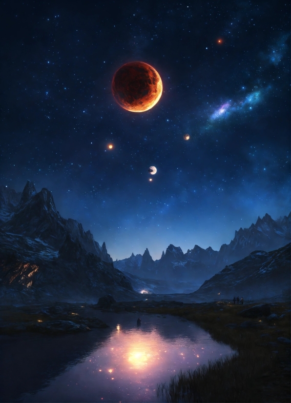 Number 5 Clipart, Water, Atmosphere, World, Light, Moon