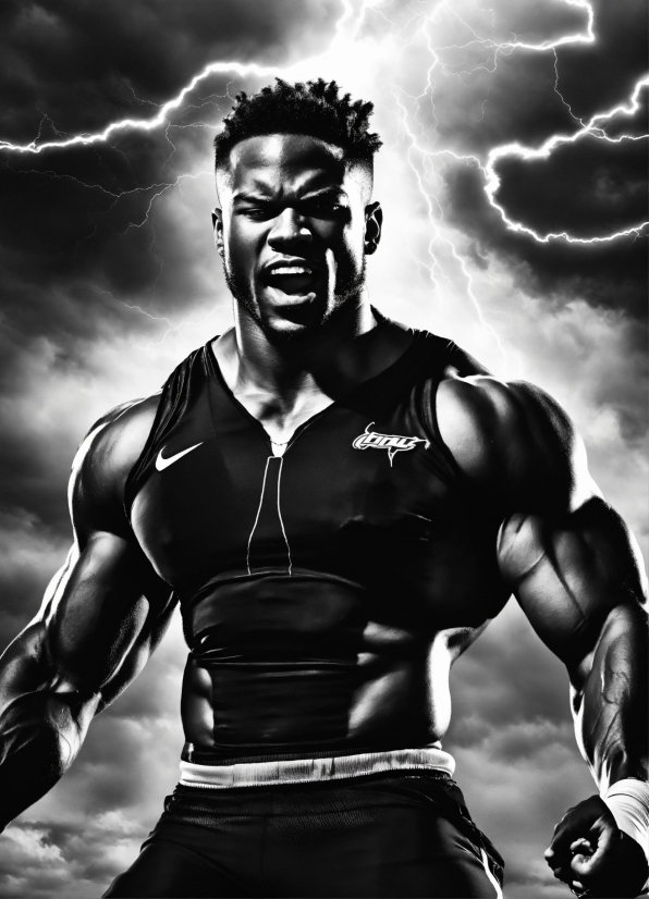 One Piece Desktop Wallpaper, Muscle, Bodybuilder, Black, Human, Flash Photography
