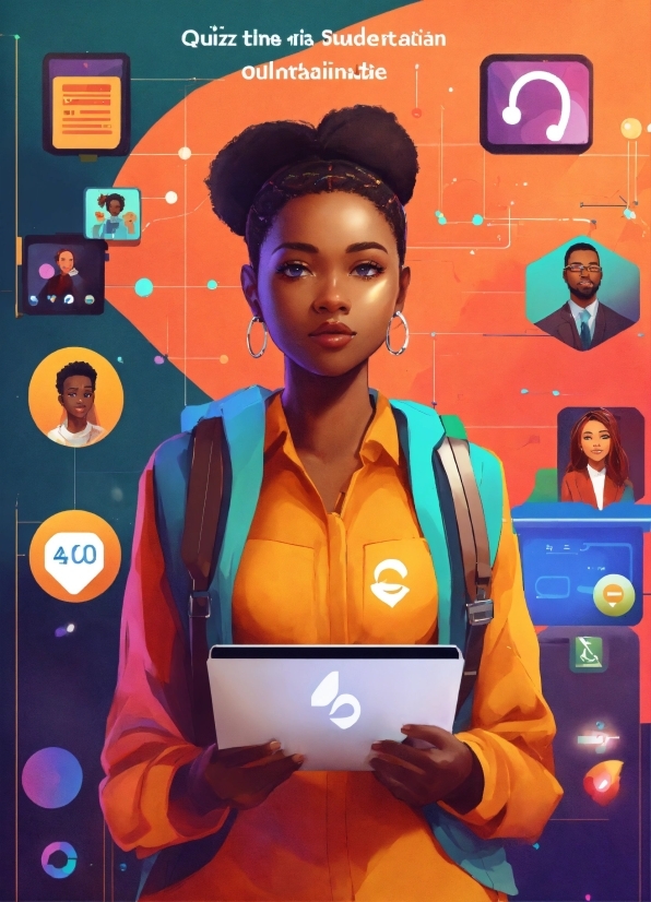 Orange, Laptop, Personal Computer, Electric Blue, Fashion Design, Poster
