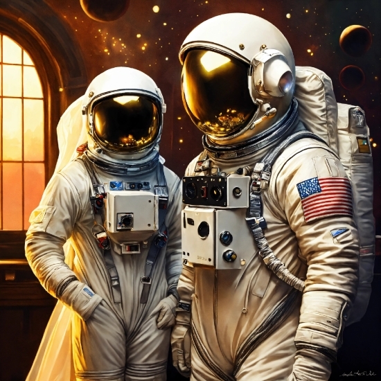 Outerwear, Astronaut, Window, Engineering, Space, Machine