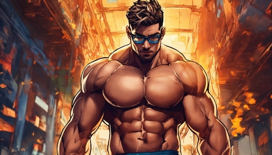 Palm Illustration, Muscle, Cartoon, Chest, Event, Art