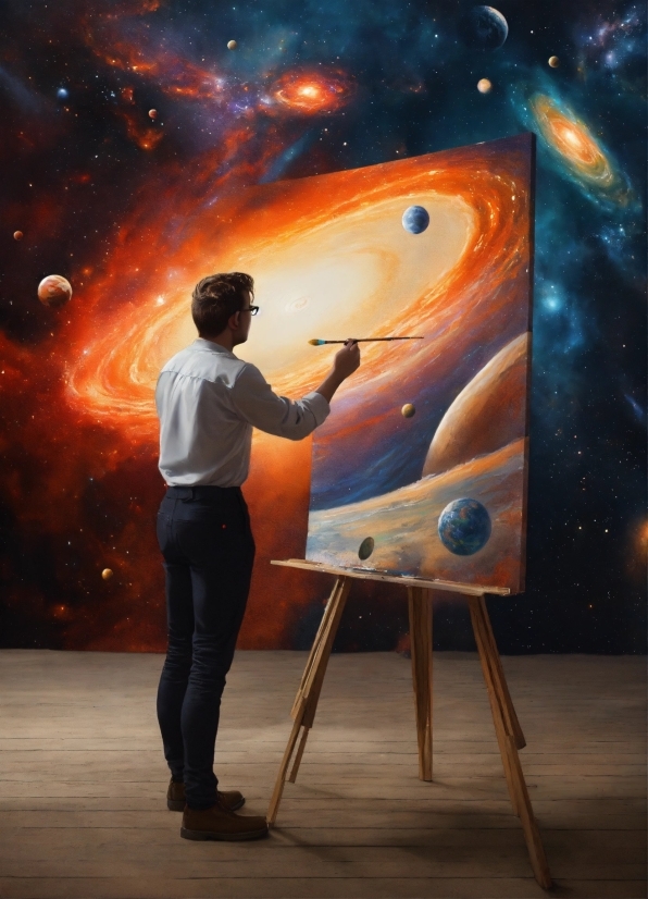 Pan Card Image, World, Easel, Artist, Entertainment, Standing