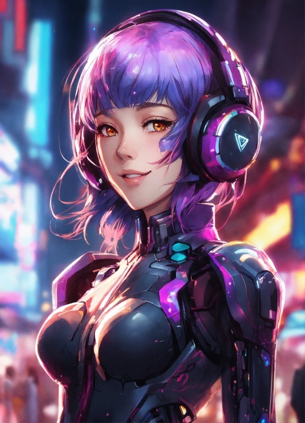Peony Yip, Purple, Pink, Cartoon, Violet, Magenta