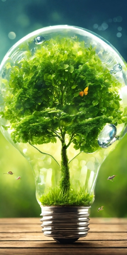 Plant, Green, Flowerpot, Light, World, Tree