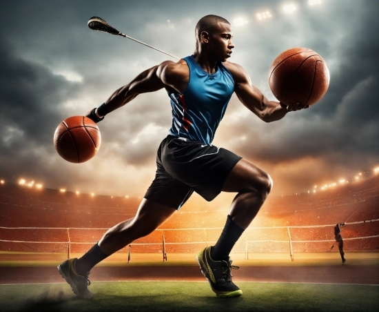 Playing Sports, Sports Equipment, Cloud, Ball, Flash Photography, Sky