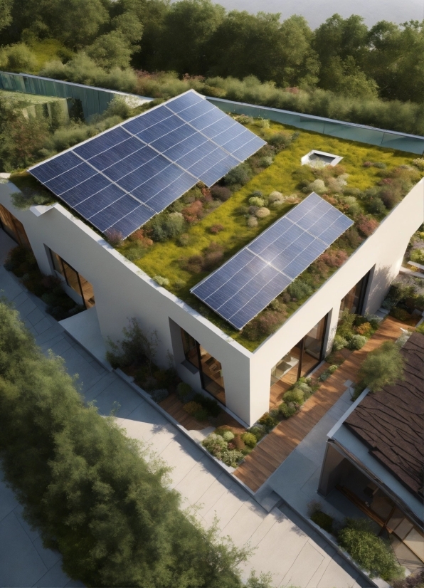 Property, Window, Solar Panel, Solar Power, Building, Light