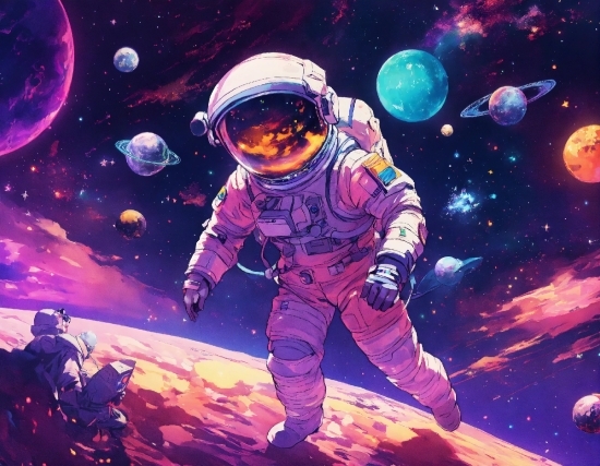 Public Domain Vectors, Astronaut, World, Art, Astronomical Object, Sky