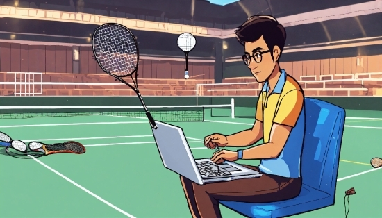Racketlon, Computer, Tennis, Strings, Laptop, Sports Equipment