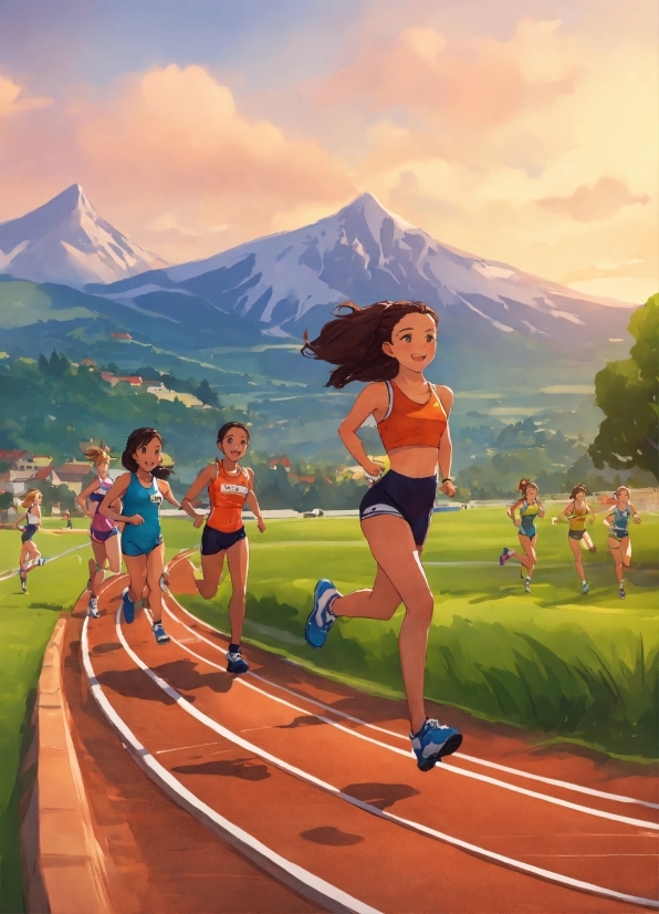 Sky, Cloud, Nature, Mountain, People In Nature, Track And Field Athletics
