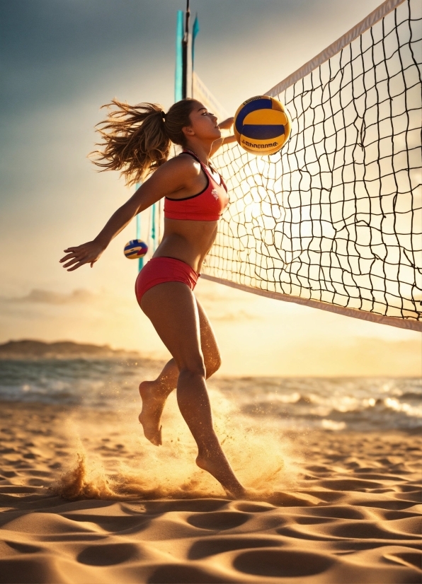 Sky, Cloud, Sports Equipment, People On Beach, People In Nature, Flash Photography