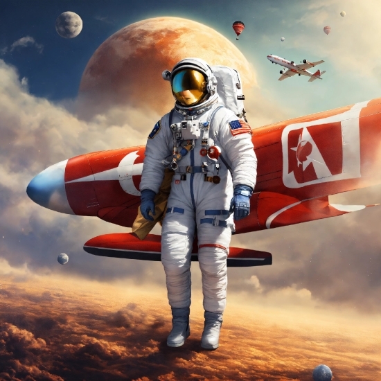 Sky, Cloud, World, Aircraft, Astronaut, Vehicle