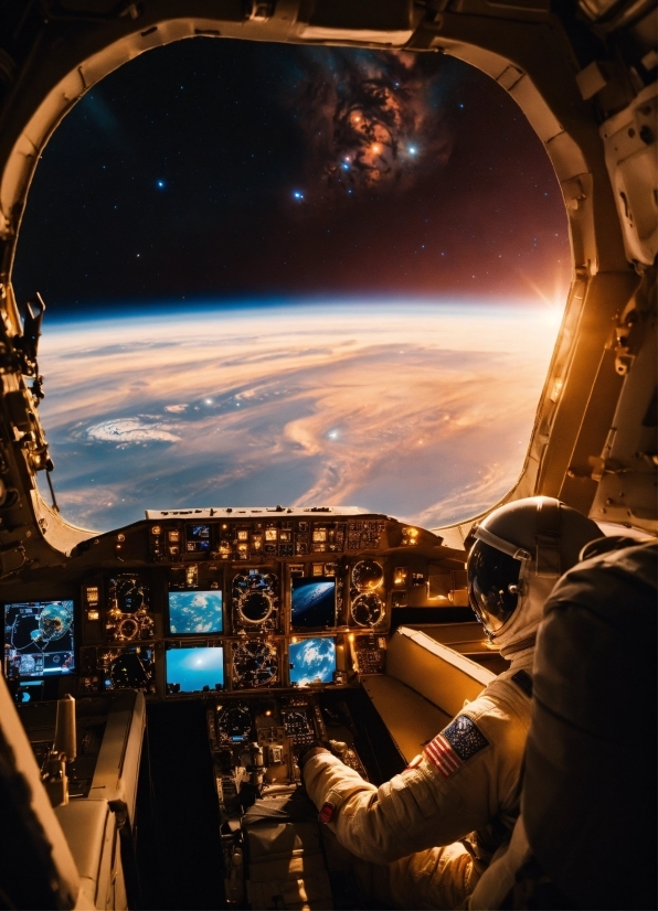 Sky, Cockpit, Window, Cloud, Aircraft, Flight Instruments