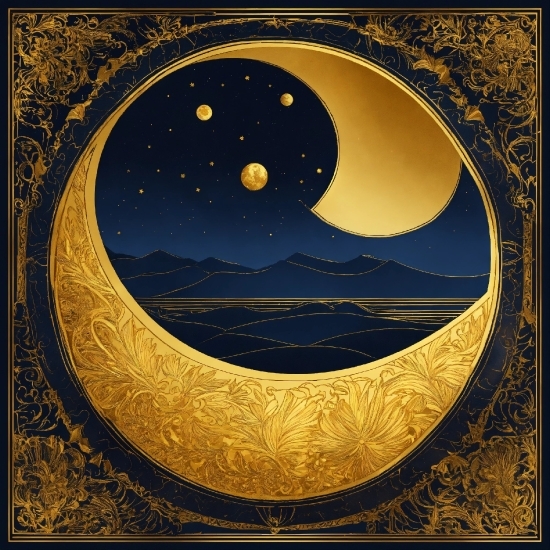 Sky, Crescent, World, Moon, Art, Astronomical Object