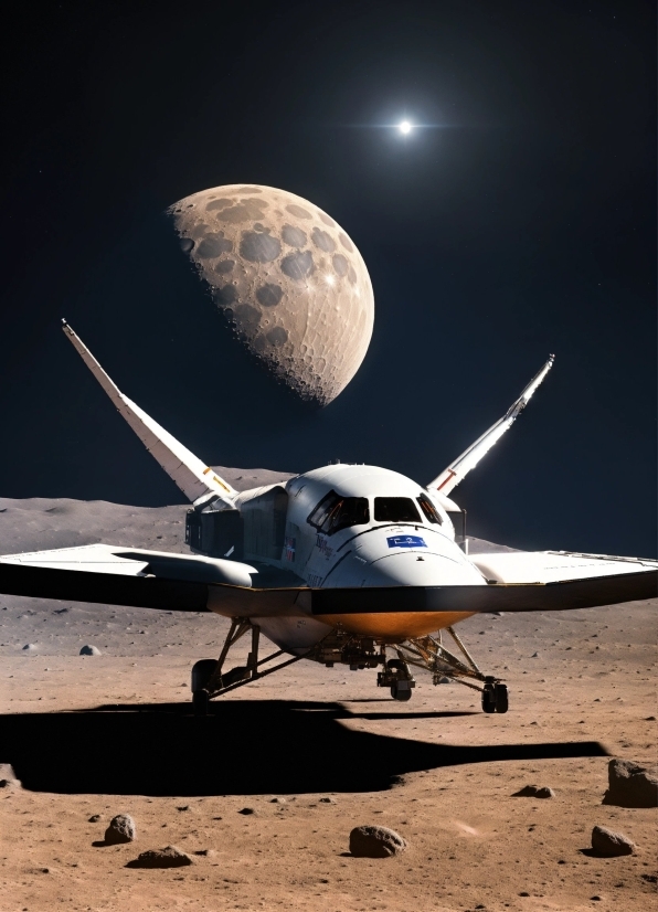 Sky, Moon, Light, Aircraft, Vehicle, Aerospace Manufacturer