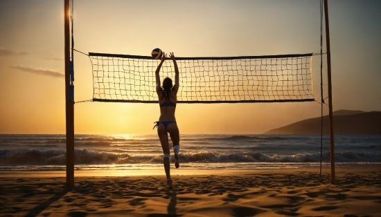 Sky, Photograph, Water, Net Sports, Sports Equipment, Volleyball Net