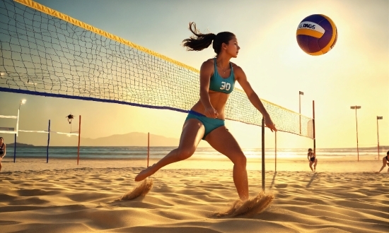 Sky, Sports Equipment, Net Sports, Volleyball, Volleyball Player, Playing Sports