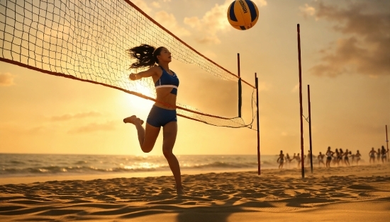 Sky, Volleyball Net, Photograph, Cloud, Playing Sports, Sports Equipment