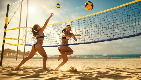 Sky, Volleyball Net, Sports Equipment, Volleyball, Net Sports, Light