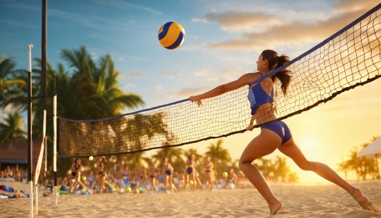 Sky, Volleyball Net, Sports Equipment, Volleyball, Volleyball, Volleyball Player