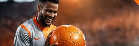 Smile, Sports Equipment, Football, Playing Sports, Ball, Player