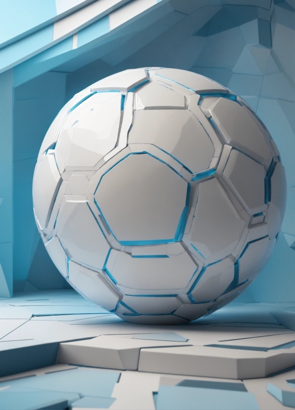 Soccer, Light, Blue, World, Football, Ball
