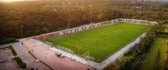 Soccer, Player, Grass, Landscape, Stadium, Sport Venue