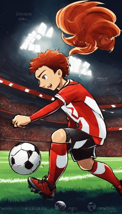 Soccer, Sports Equipment, Football, Cartoon, Ball, Player