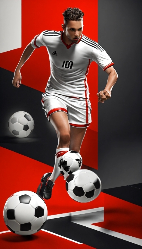 Soccer, Sports Equipment, Football, White, Ball, Black
