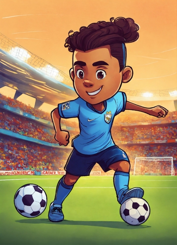 Soccer, Sports Equipment, World, Ball, Football, Cartoon