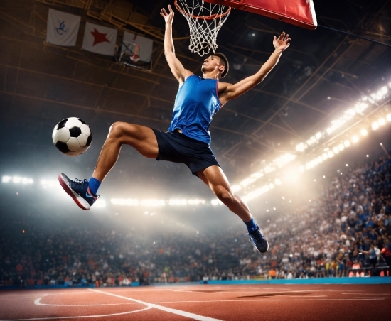 Sports Equipment, Basketball Hoop, World, Light, Field House, Player