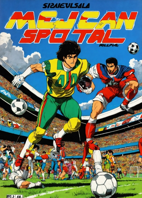 Sports Equipment, Cartoon, Soccer, Football, Ball, Shorts