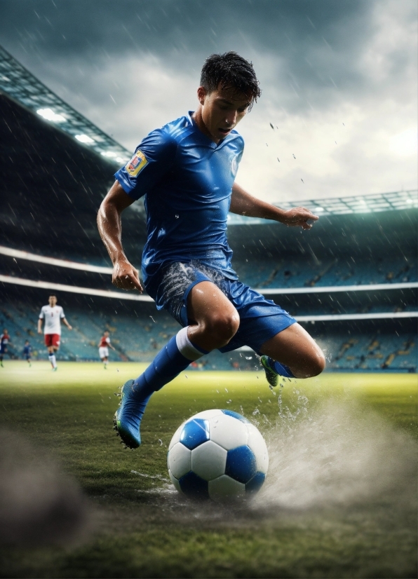 Sports Equipment, Soccer, Football, Cloud, Sky, Ball