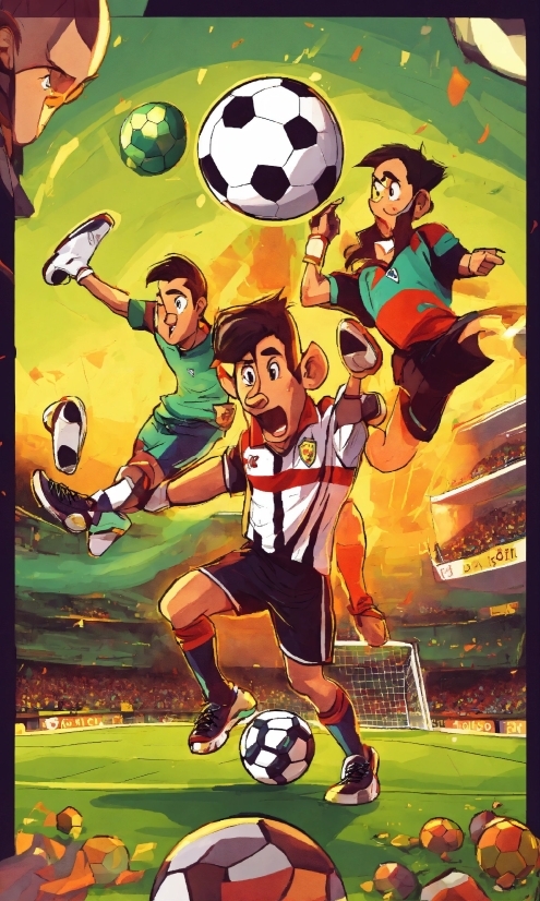 Sports Equipment, Soccer, Football, Green, Ball, Playing Sports