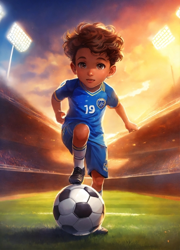 Sports Equipment, Soccer, Football, World, Light, Ball