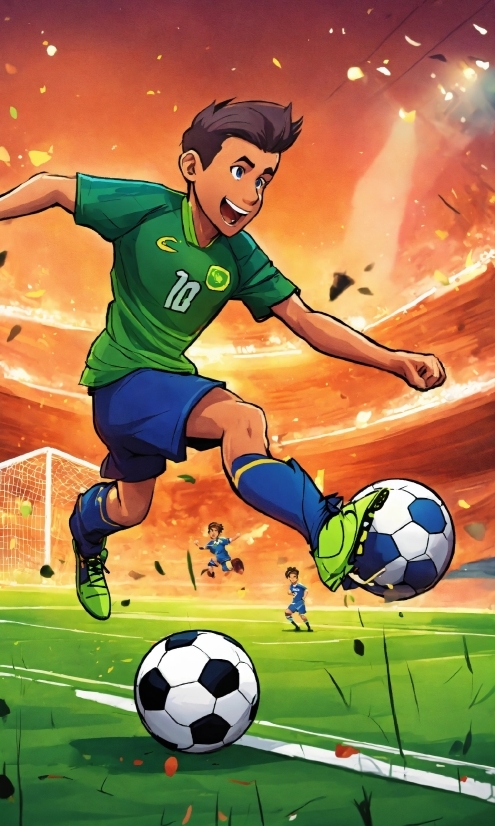Sports Equipment, Soccer, World, Green, Football, Ball