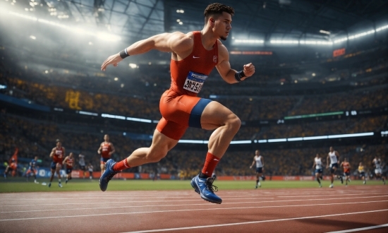 Sports Uniform, Shorts, Muscle, Track And Field Athletics, Thigh, Multi-sport Event