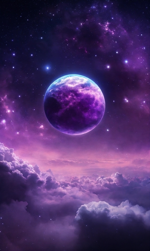Stingray Clipart, Sky, Cloud, Atmosphere, World, Purple