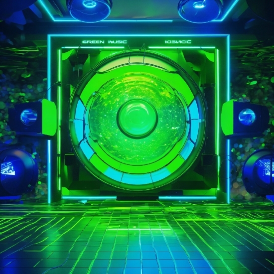 Stock Photo Man Thumbs Up, Green, Blue, Light, Entertainment, Visual Effect Lighting