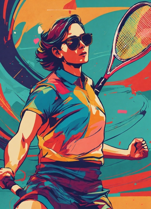 Sunglasses, Goggles, Poster, Sports Equipment, Art, Painting