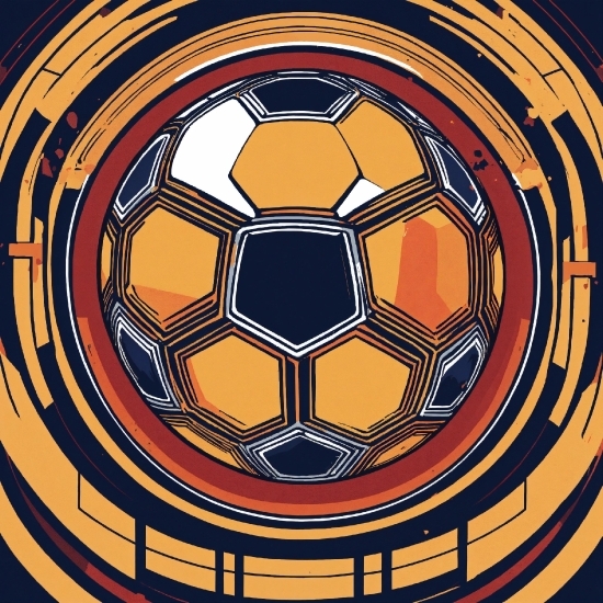Symmetry, Circle, Pattern, Font, Art, Soccer