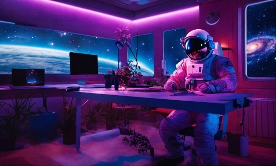 Table, Purple, Blue, Entertainment, Visual Effect Lighting, Magenta