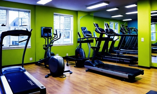 Treadmill, Exercise Machine, Exercise Equipment, Gym, Interior Design, Elliptical Trainer
