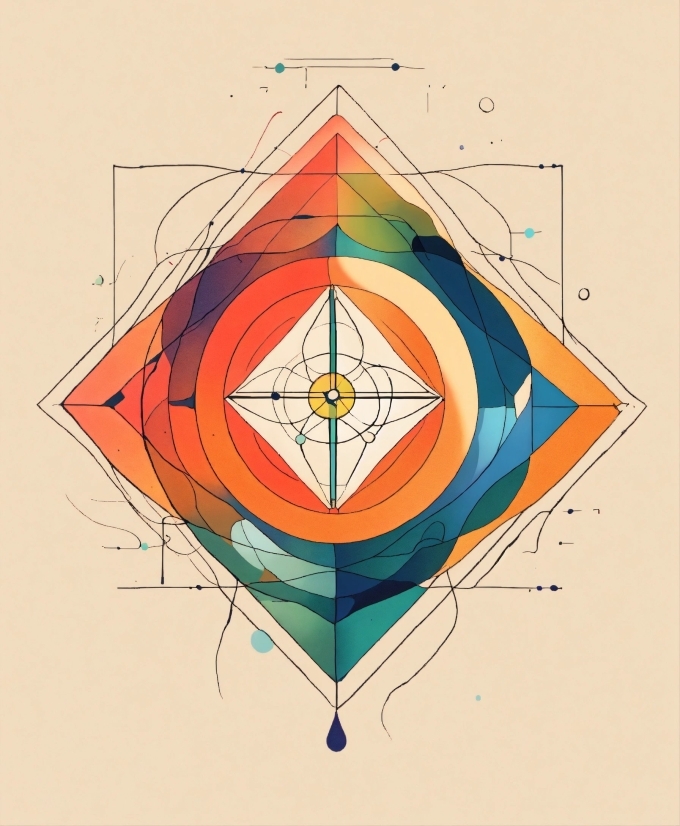 Triangle, Art, Font, Symmetry, Symbol, Drawing