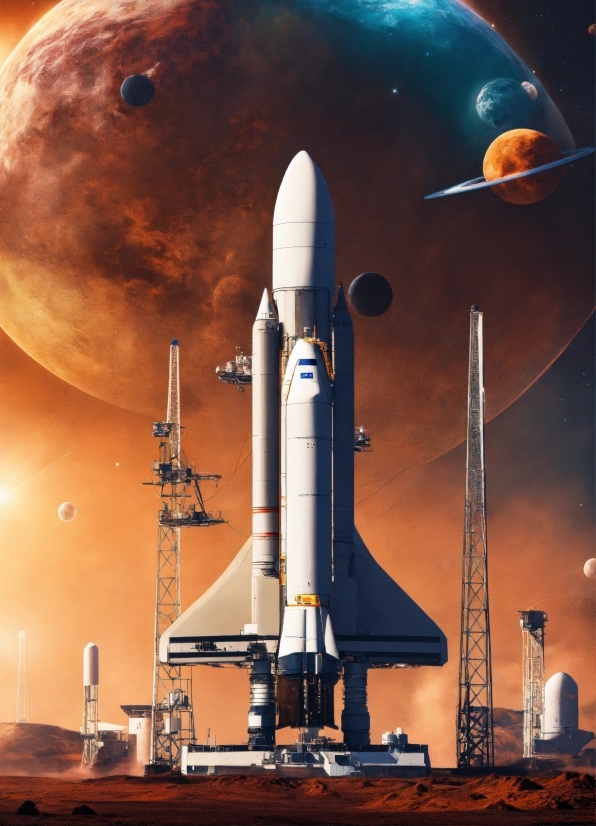 Vehicle, Rocket, Art, Spacecraft, Space, Astronomical Object