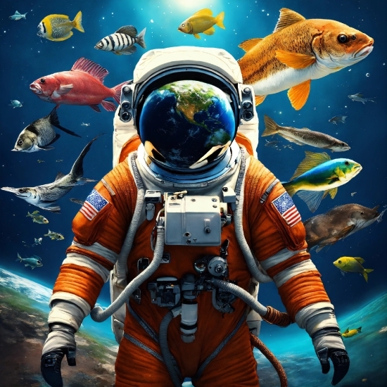 Vertebrate, Water, Natural Environment, Organism, Underwater, Astronaut